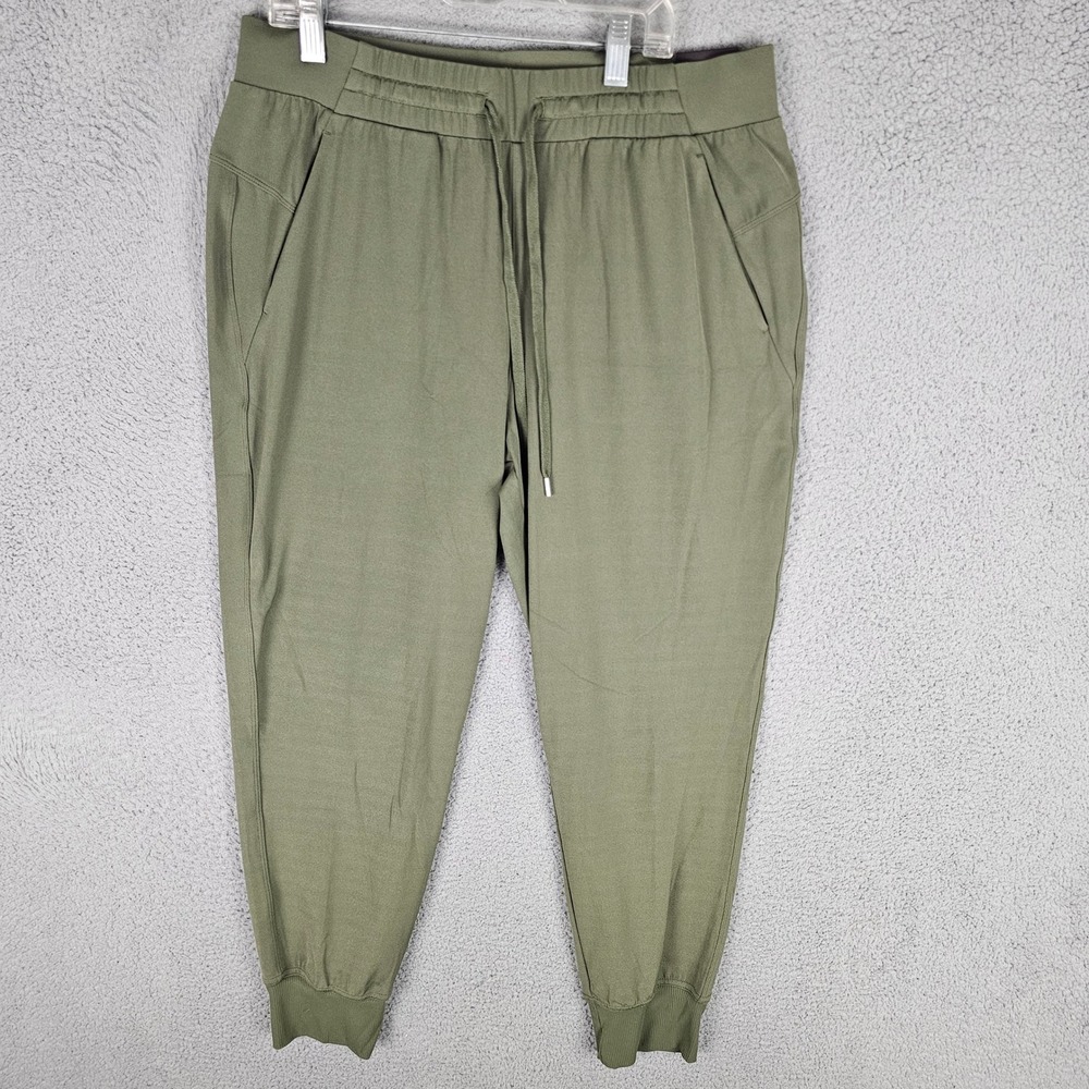 CALIA Mid Rise Joggers Women M Green TrueFlex Wicking Odor Control Pockets